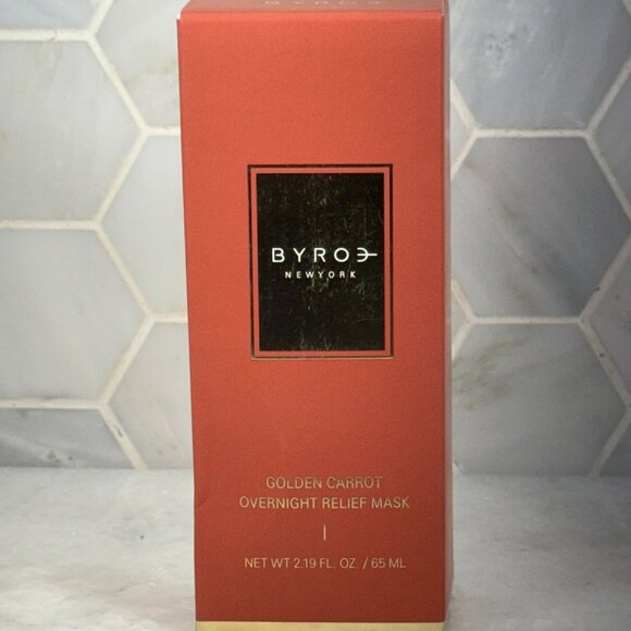 BYROE Golden Carrot Relief Mask | Overnight Facial Mask with Vegan Collagen - Picture 1 of 11